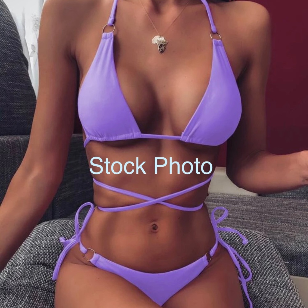 Shein New Triangle Tie Bikini